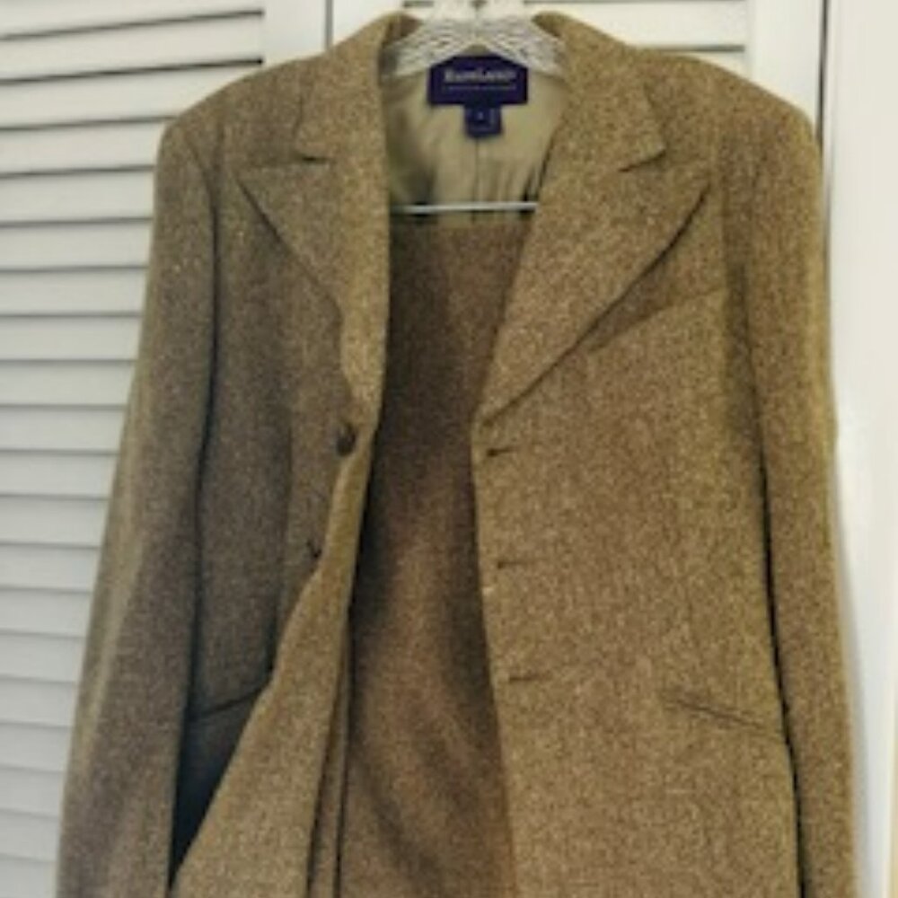 Women's Ralph Lauren Collection Wool Tweed Blazer - SIZE 4 - Picture 1 of 4